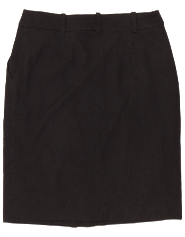 BROOKS BROTHERS Gonna dritta da donna US 4 media W30 lana nera
