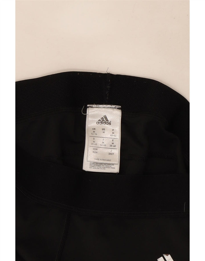 Leggings grafici da donna Adidas UK 12/14 Poliestere nero medio