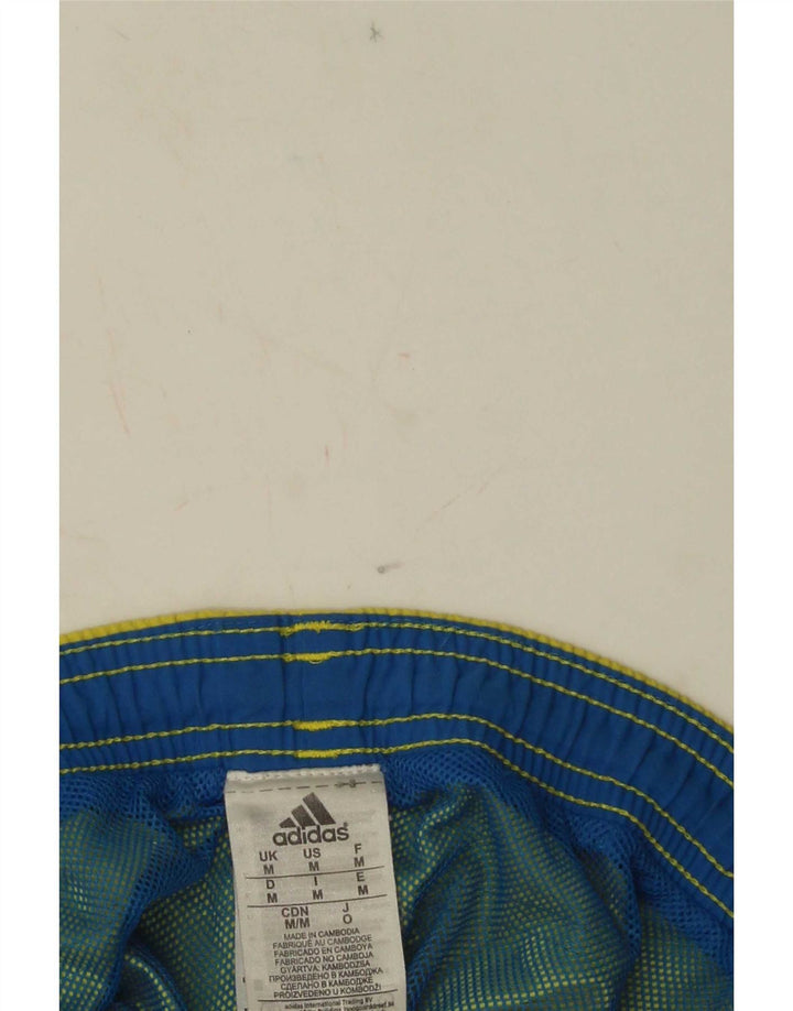 Pantaloncini da bagno Adidas da uomo in nylon giallo medio