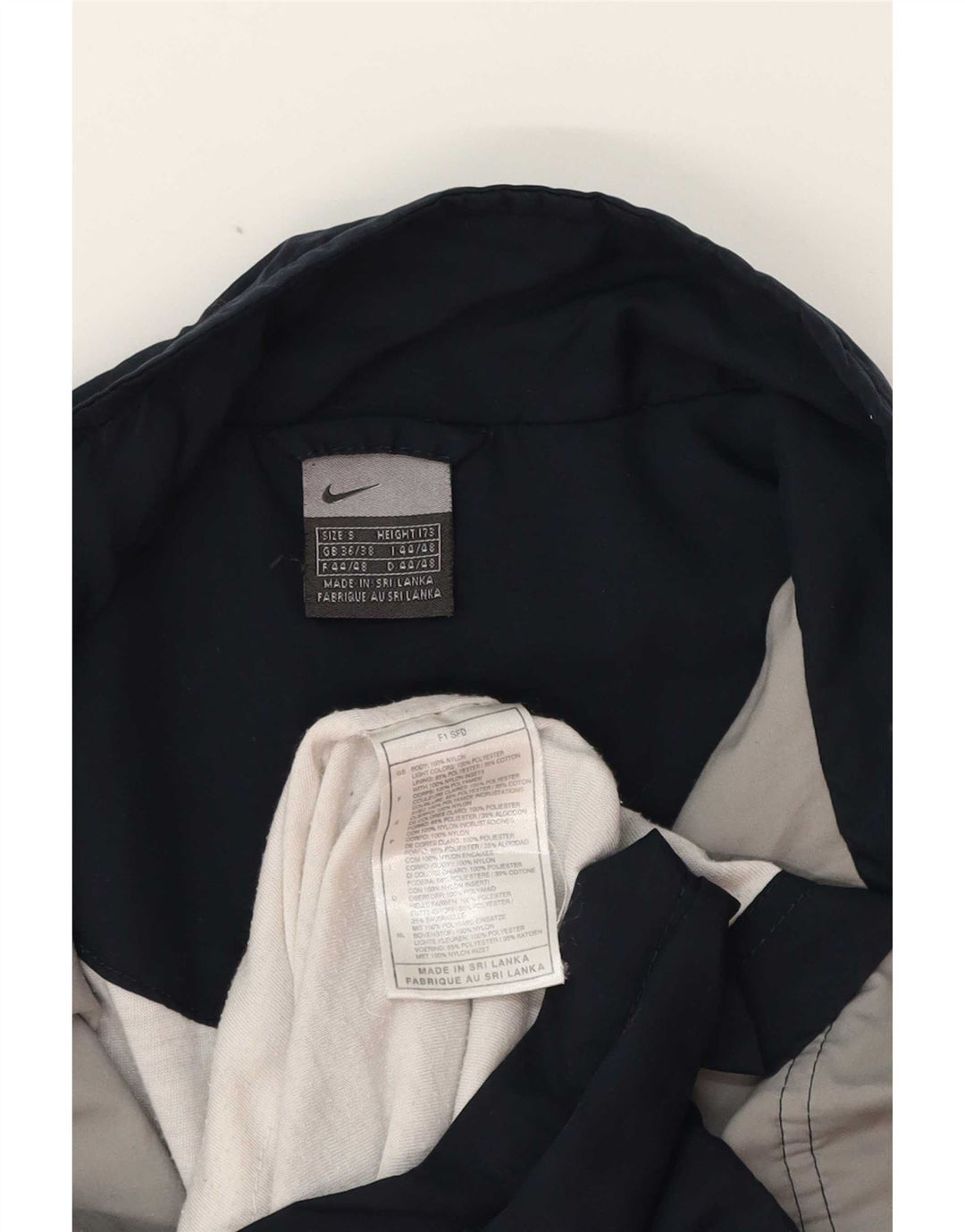 Giacca da ginnastica da uomo Nike Small in poliestere color block grigio