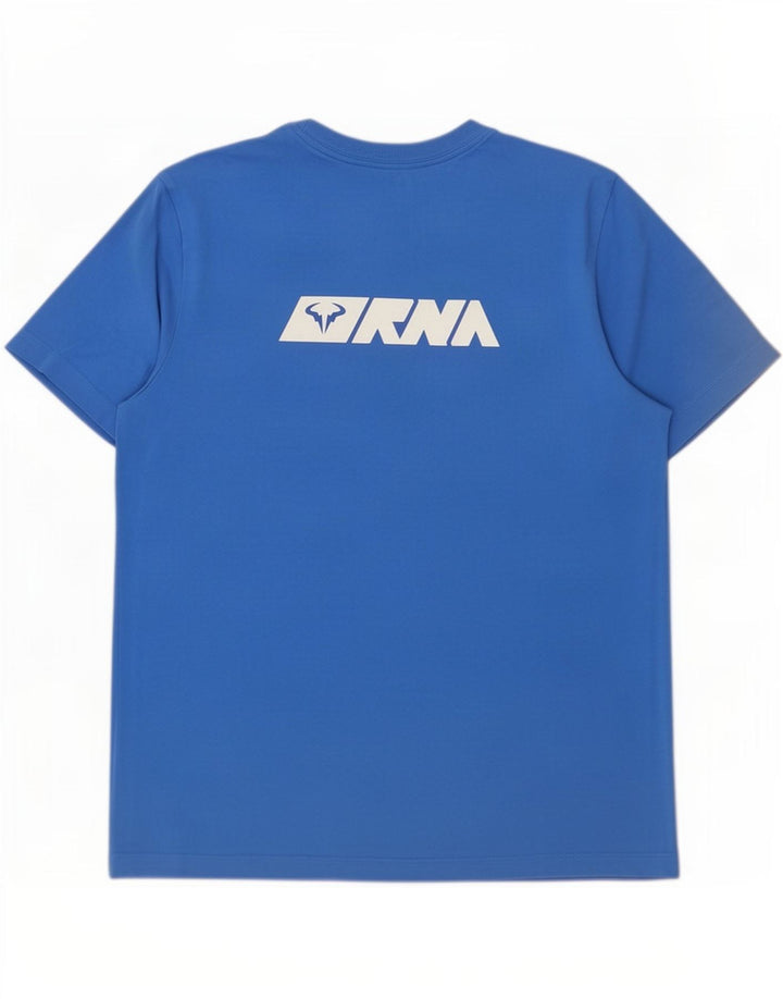 T-shirt grafica Nike Rafa da uomo in cotone blu medio