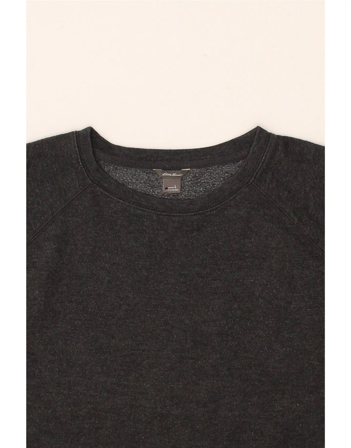 EDDIE BAUER Womens Sweatshirt Jumper UK 16 Large Grey Cotton Vintage Eddie Bauer and Second-Hand Eddie Bauer from Messina Hembry 
