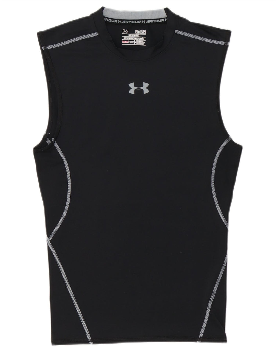 UNDER ARMOUR Canotta grafica da uomo Heat Gear, poliestere medio nero