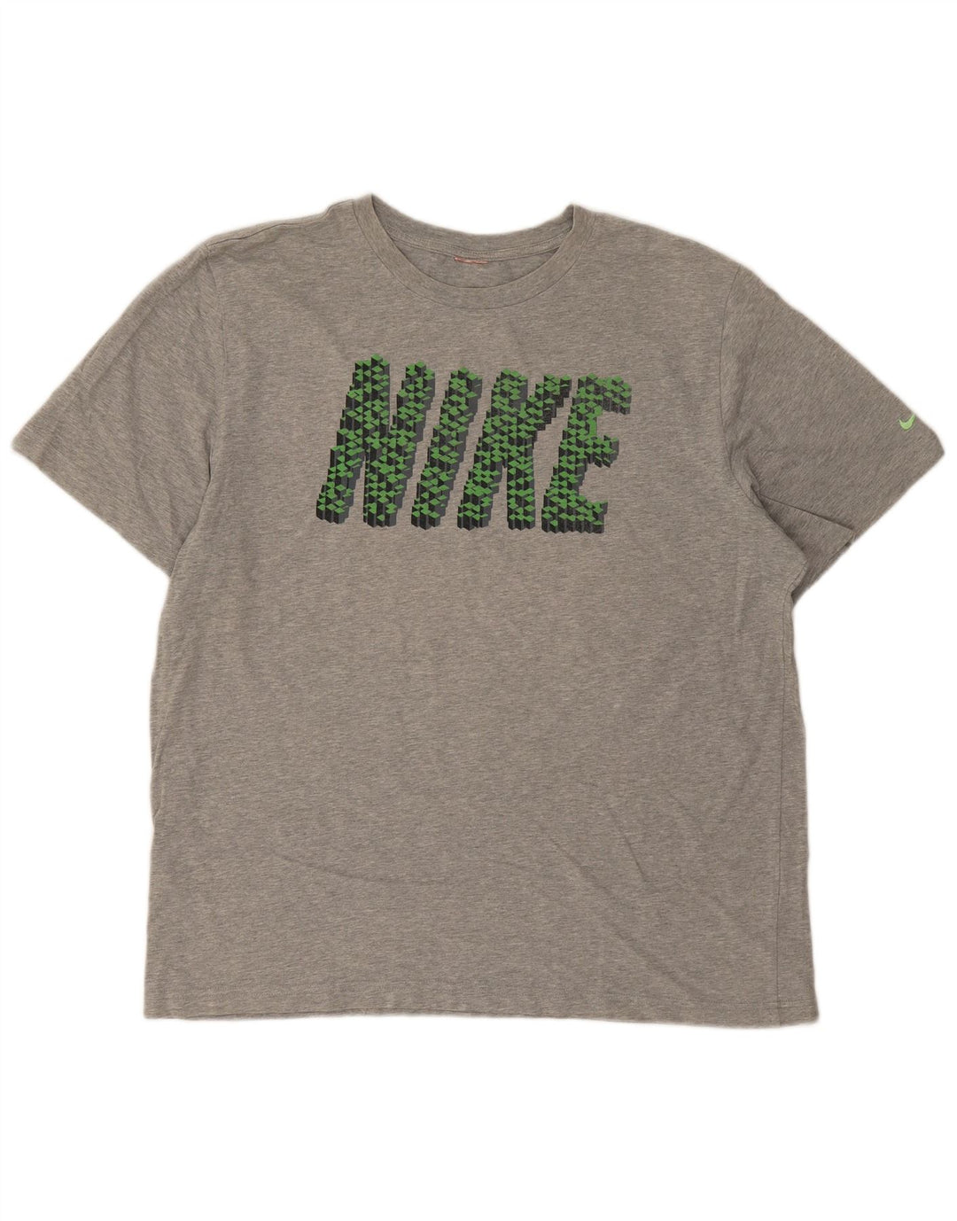 T-shirt grafica da uomo Nike Top grande grigia screziata