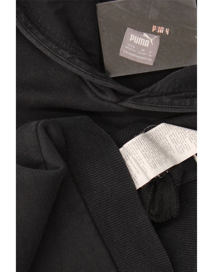 Felpa con cappuccio grafica da ragazzo Puma 15-16 anni in cotone nero