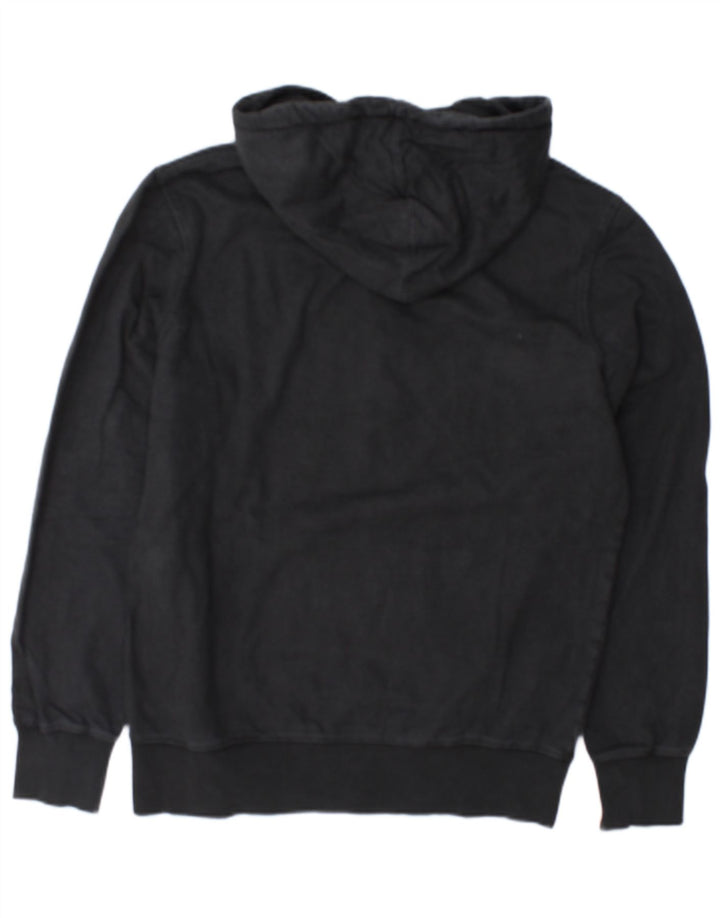 Felpa con cappuccio grafica da uomo Diadora in cotone grigio medio