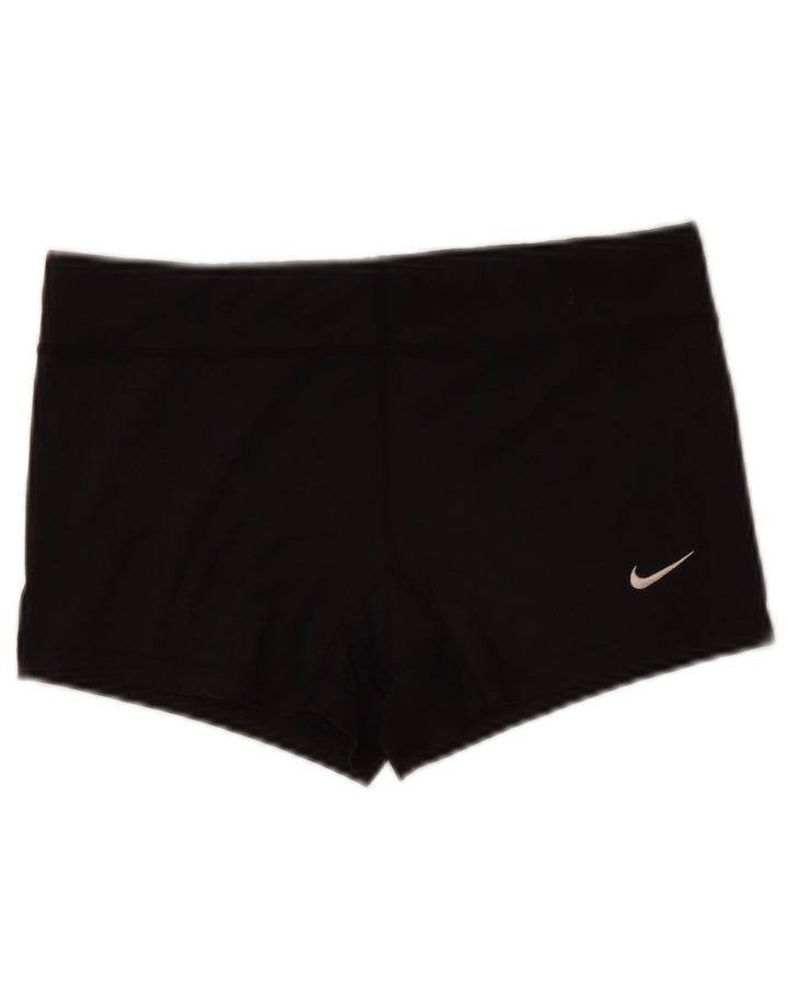 Pantaloncini sportivi Nike da donna Dri Fit UK 10 piccoli poliestere nero