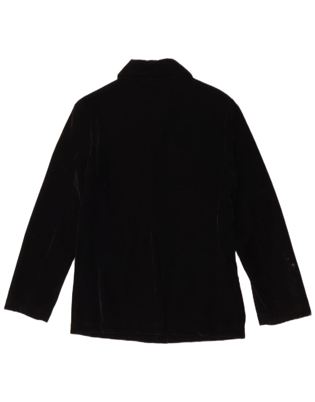 Giacca da donna in velluto a coste Benetton IT 42 Medium Nero Acrilico