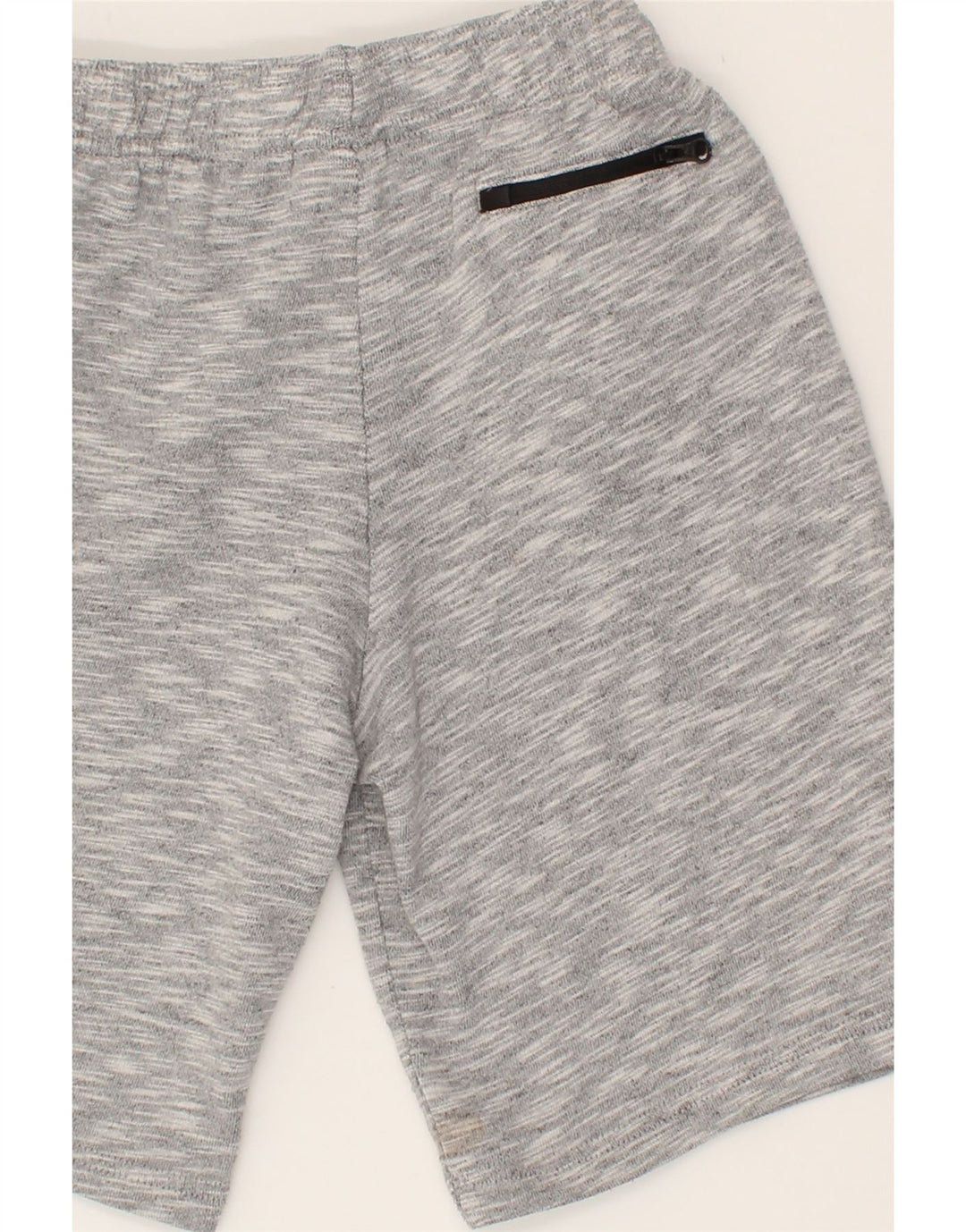 ADIDAS Boys Graphic Sport Shorts 7-8 Years Small Grey Flecked Vintage Adidas and Second-Hand Adidas from Messina Hembry 