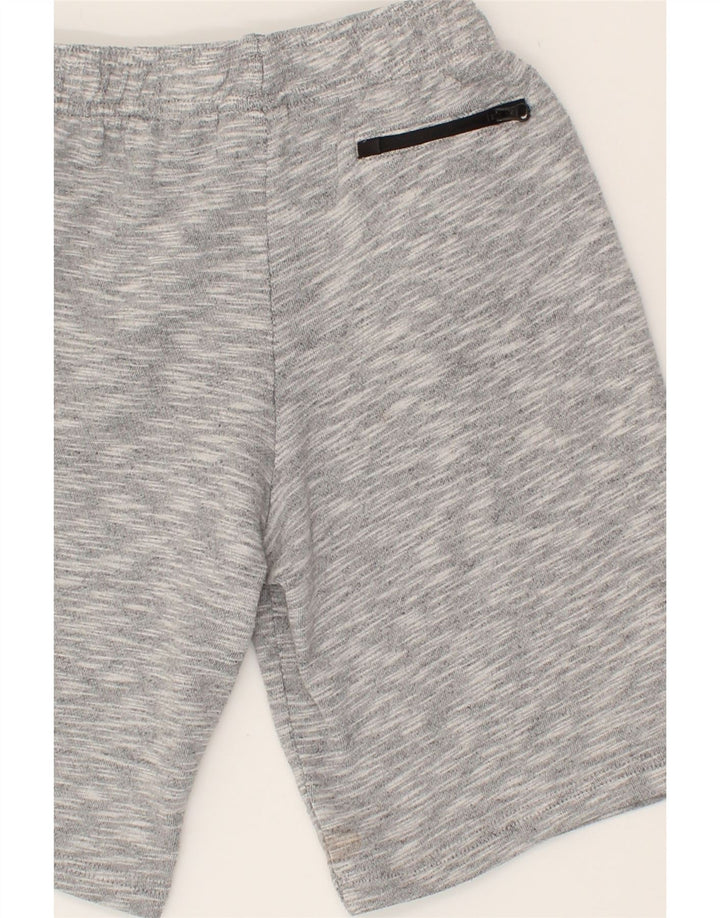 ADIDAS Boys Graphic Sport Shorts 7-8 Years Small Grey Flecked Vintage Adidas and Second-Hand Adidas from Messina Hembry 