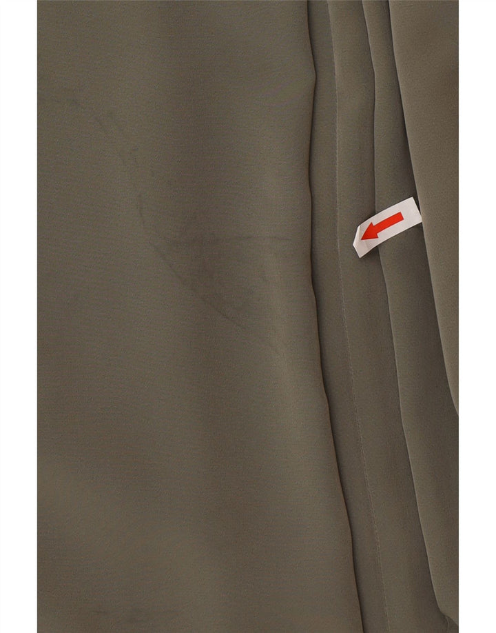 Soprabito vintage da donna vestibilità ampia UK 20 2XL poliestere verde