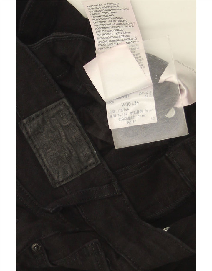 Jeans Levi's 710 Slim da donna W30 L34 cotone nero