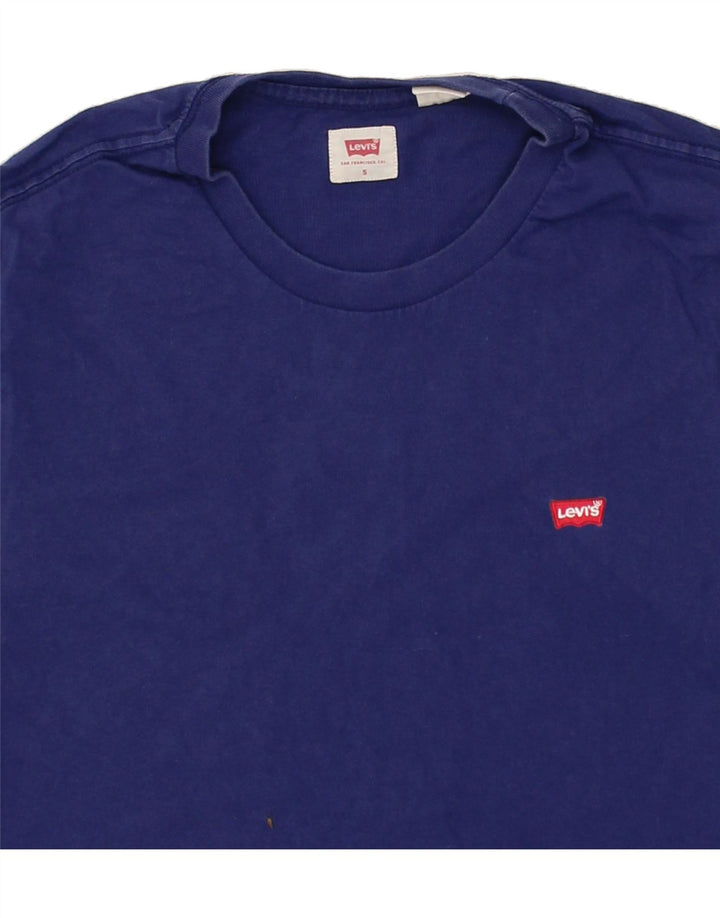 LEVI'S Mens T-Shirt Top Small Navy Blue Cotton Vintage Levi's and Second-Hand Levi's from Messina Hembry 