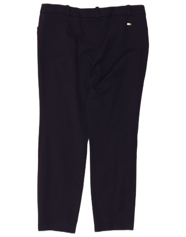 Pantaloni casual slim da donna Luisa Spagnoli IT 46 Large W34 L26 Blu Navy