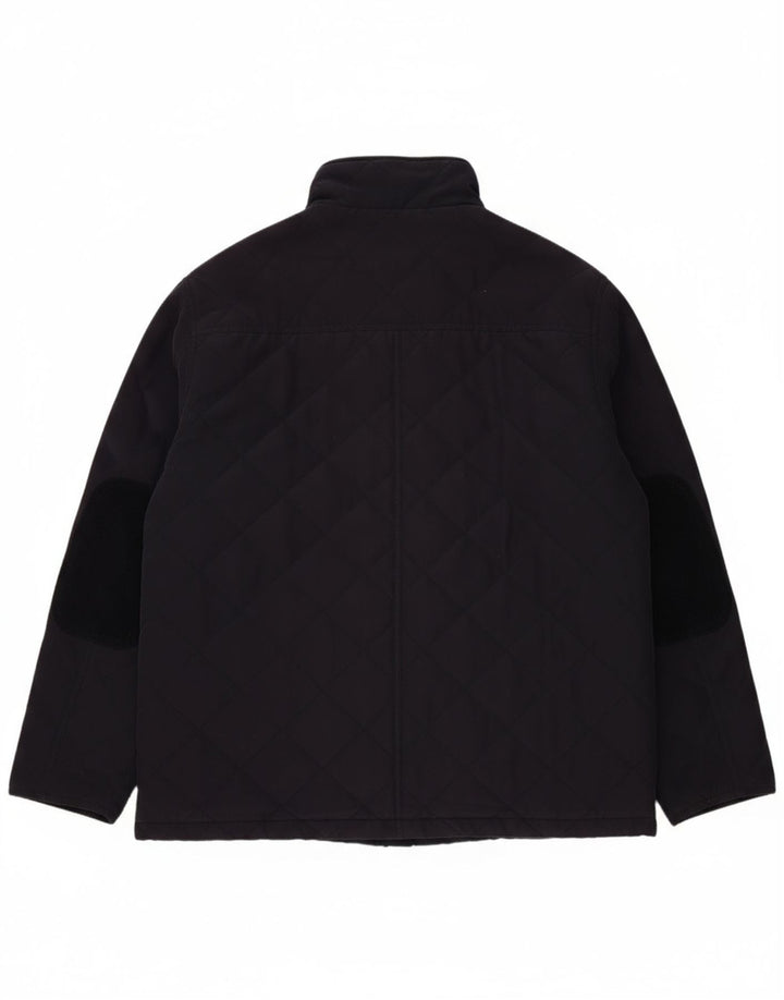 JAMES PRINGLE Mens Quilted Jacket UK 42 XL Navy Blue Polyester