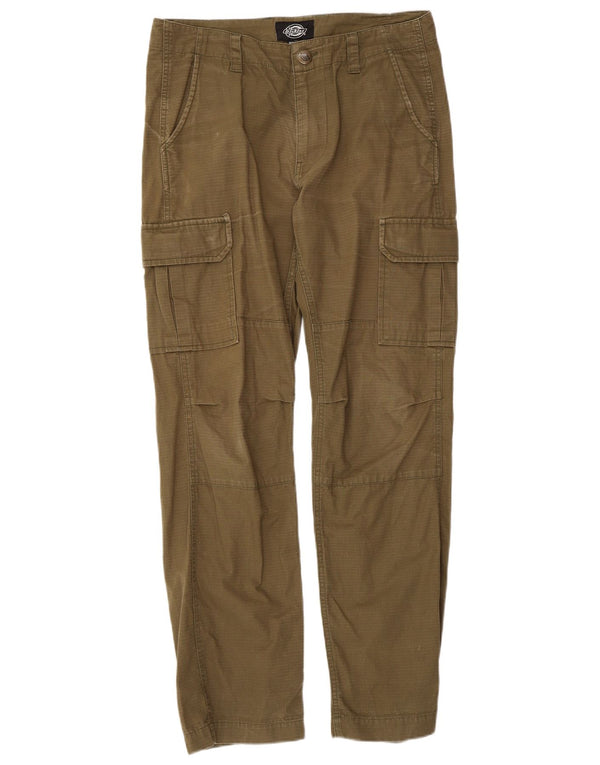 Pantaloni cargo dritti da uomo Dickies W32 L32 cotone a righe kaki