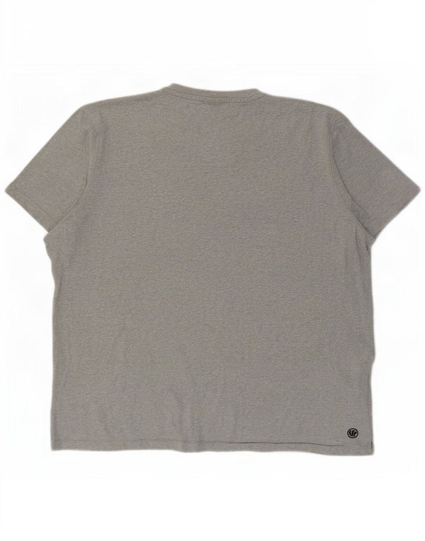 T-shirt grafica da uomo Fat Face Top 2XL cotone chiazzato grigio
