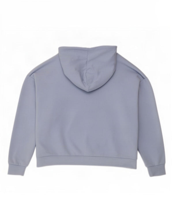 Felpa con cappuccio oversize con grafica Adidas da donna UK 20/22 XL Cotone blu