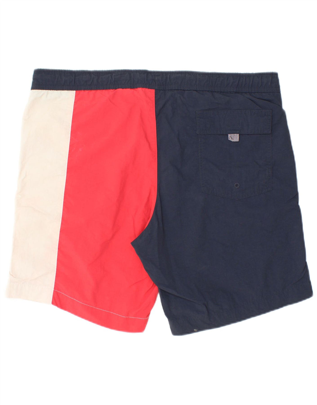 Pantaloncini da bagno grafici da uomo Champion grandi color block blu navy