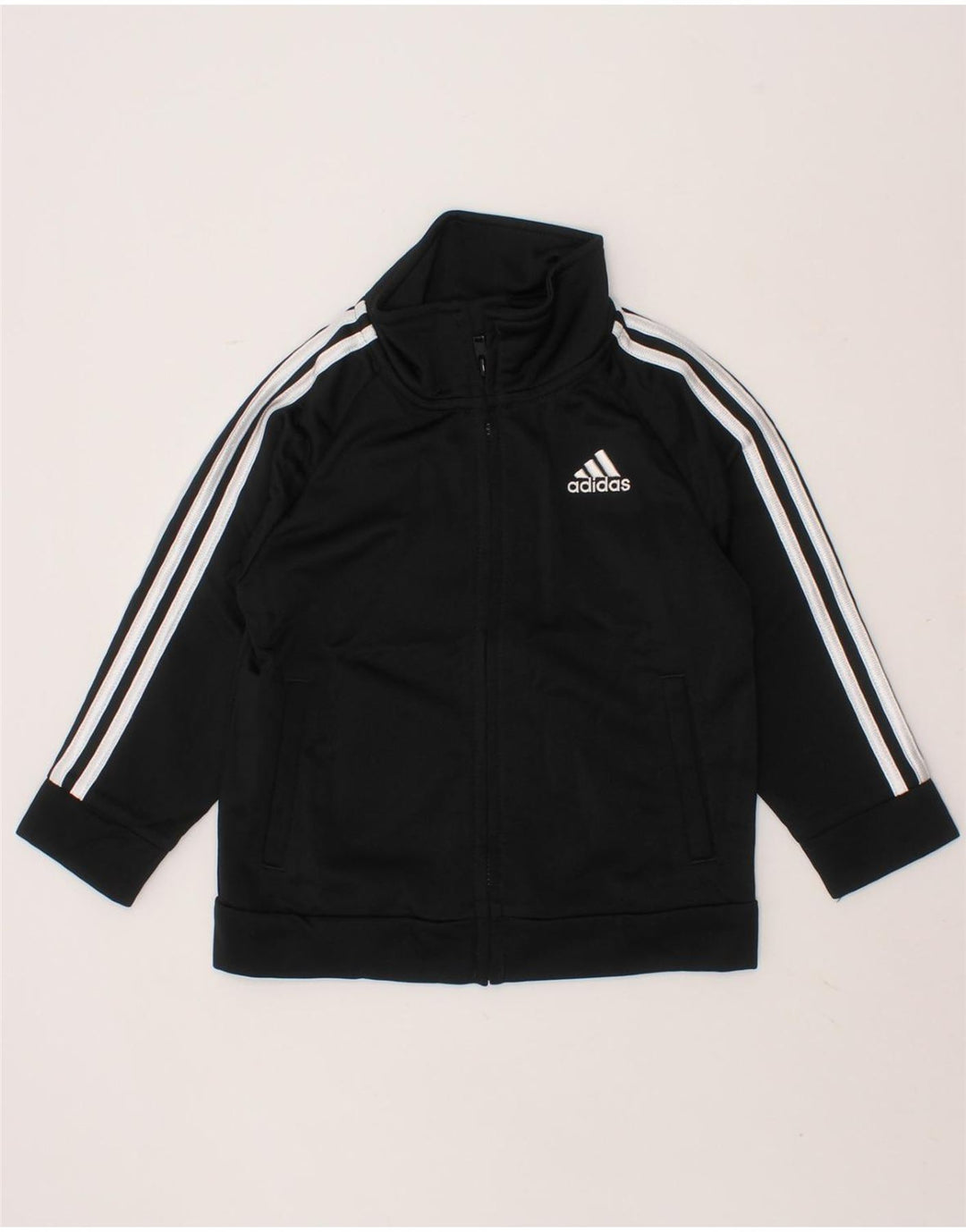 ADIDAS Baby Boys Tracksuit Top Jacket 12-18 Months Black Polyester Vintage Adidas and Second-Hand Adidas from Messina Hembry 