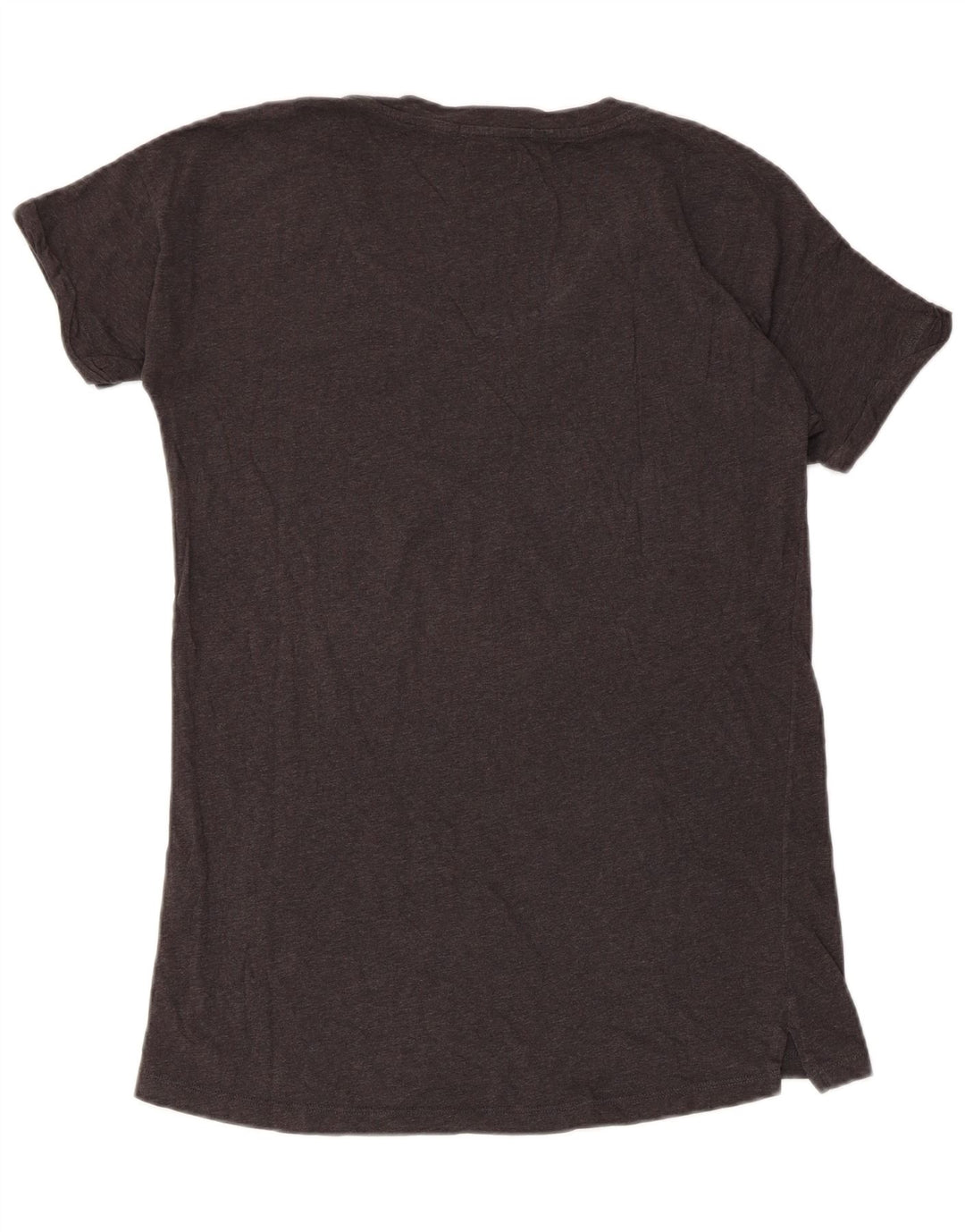 T-shirt grafica da donna CONVERSE Top UK 14 grande cotone grigio