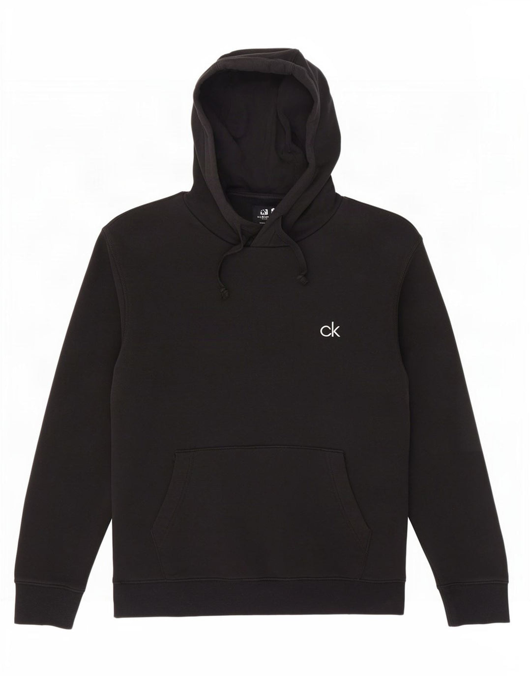 Maglione con cappuccio da golf da uomo Calvin Klein, cotone nero medio