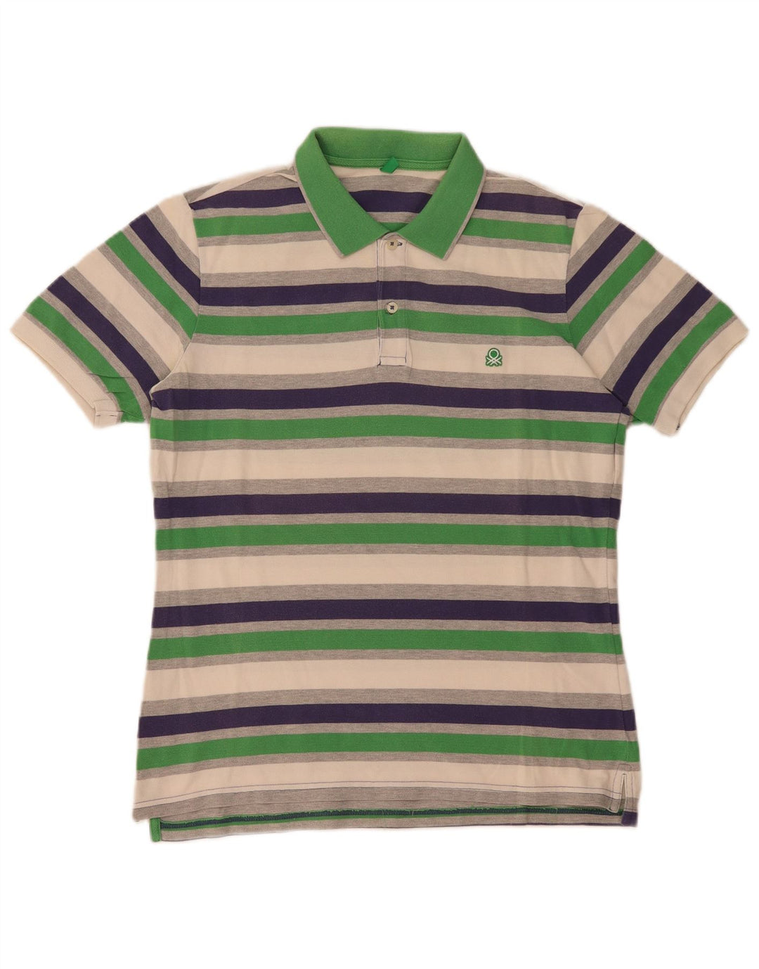 Polo Benetton Uomo A Righe Medie Multicolori