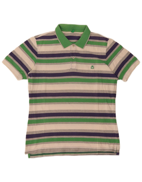 Polo Benetton Uomo A Righe Medie Multicolori