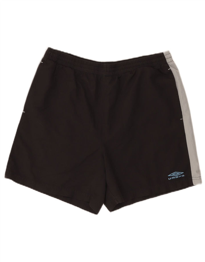 Pantaloncini sportivi Umbro da uomo XL in poliestere color block nero