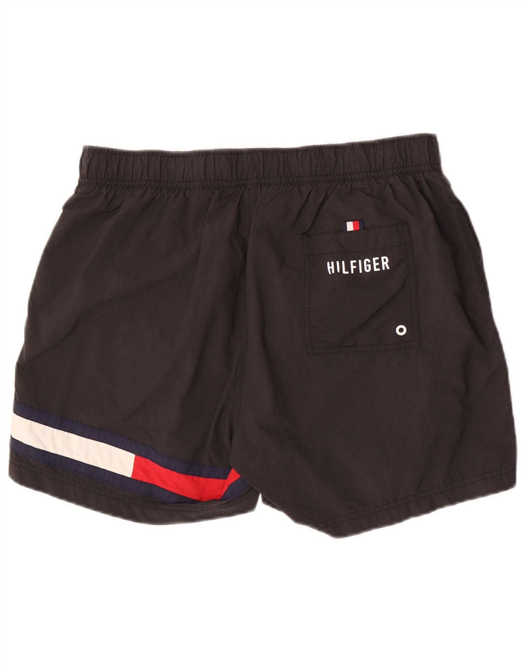 Pantaloncini da bagno grafici da uomo Tommy Hilfiger Large Black Colourblock