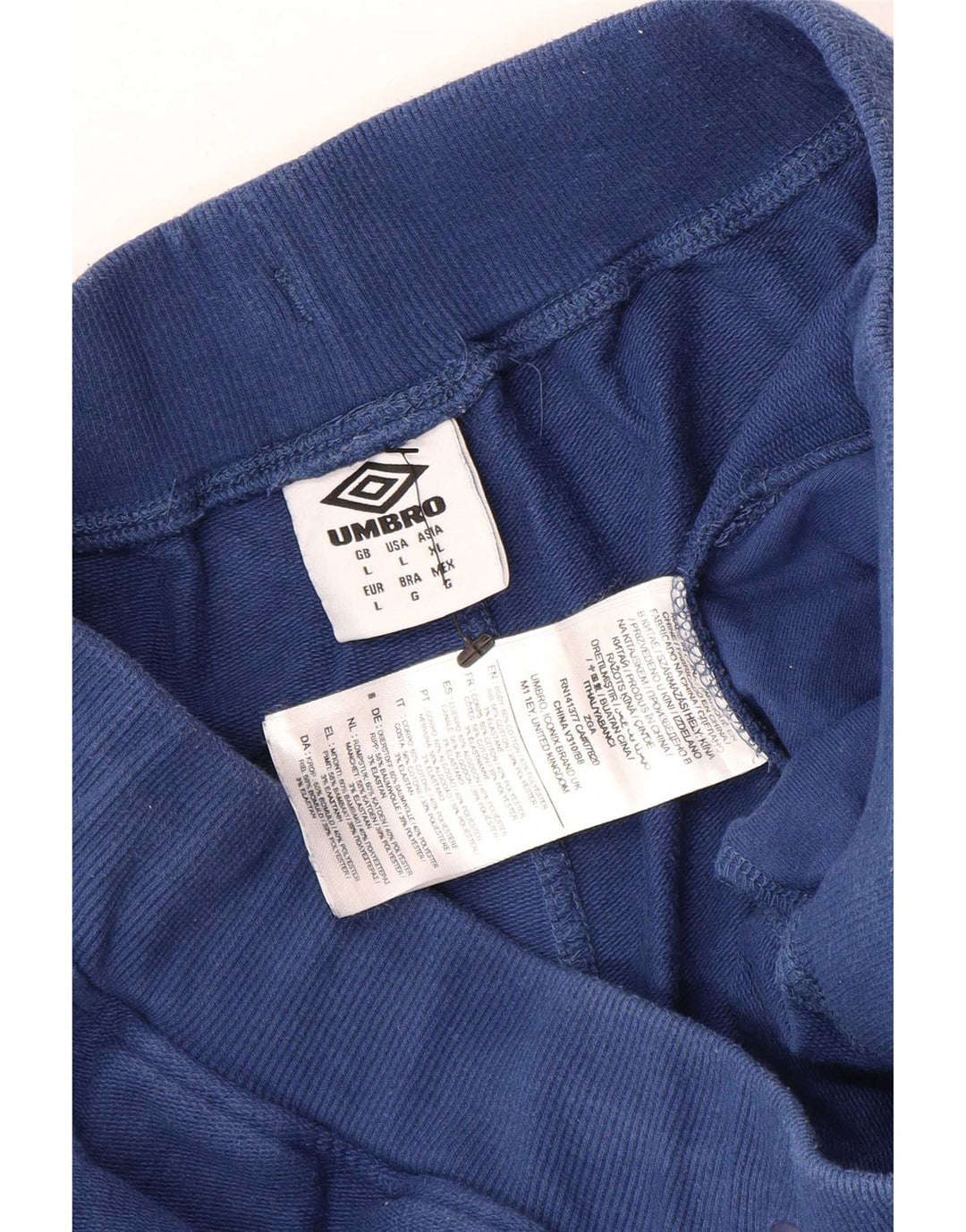 Pantaloncini sportivi Umbro da uomo grandi in cotone blu