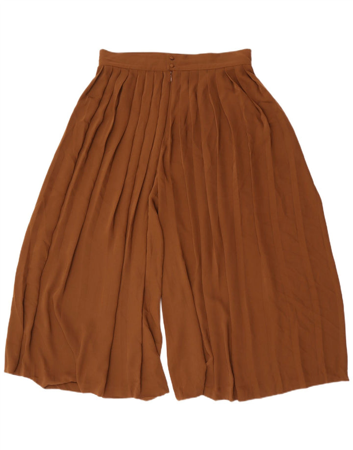 Massimo Dutti Pantaloni Cullotes Capri da donna Grandi W32 L22 Poliestere marrone