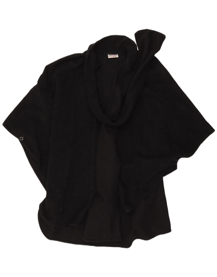 Cappotto poncho da donna Sportstaff taglia unica in lana nera