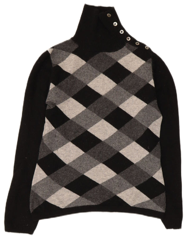 Maglione da donna Max Mara Weekend con bottoni e collo, UK 12, medio, nero