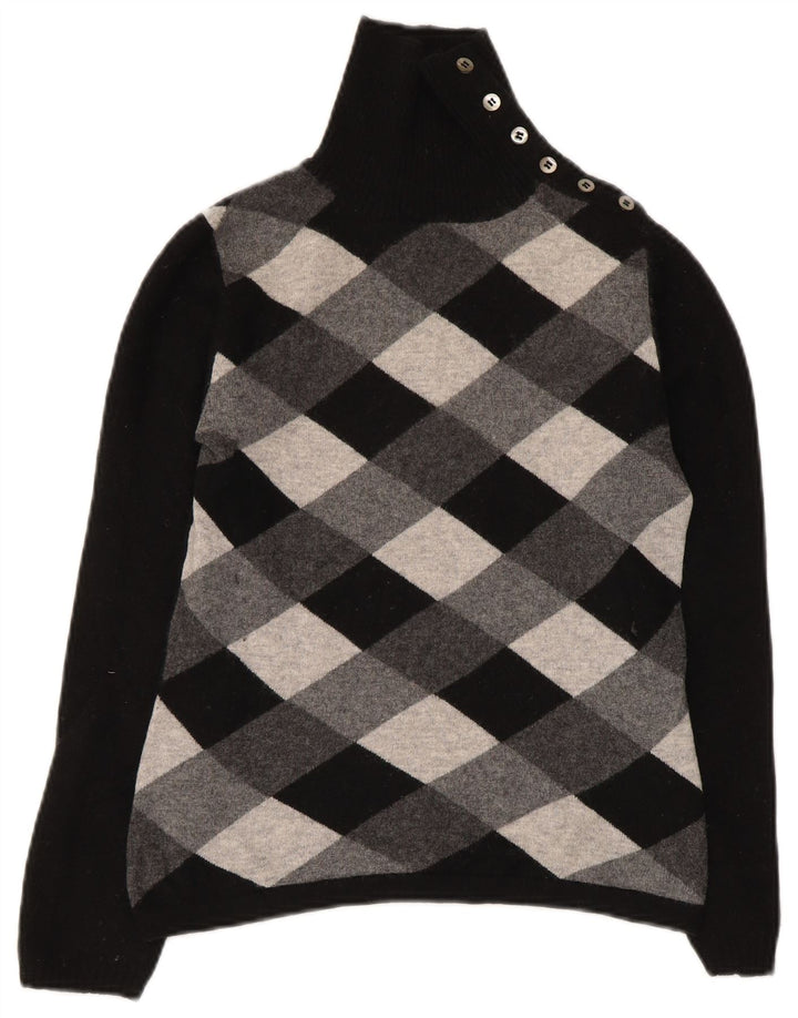 Maglione da donna Max Mara Weekend con bottoni e collo, UK 12, medio, nero