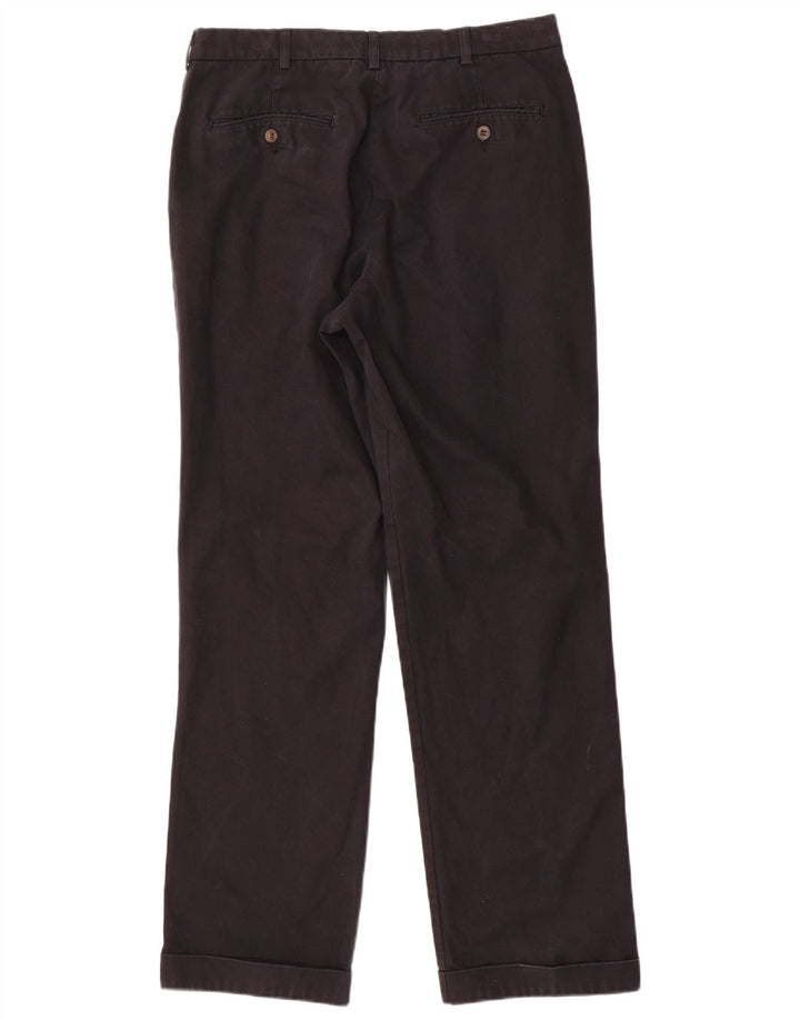 Pantaloni da abito con pegging da uomo Marks & Spencer W34 L31 cotone nero