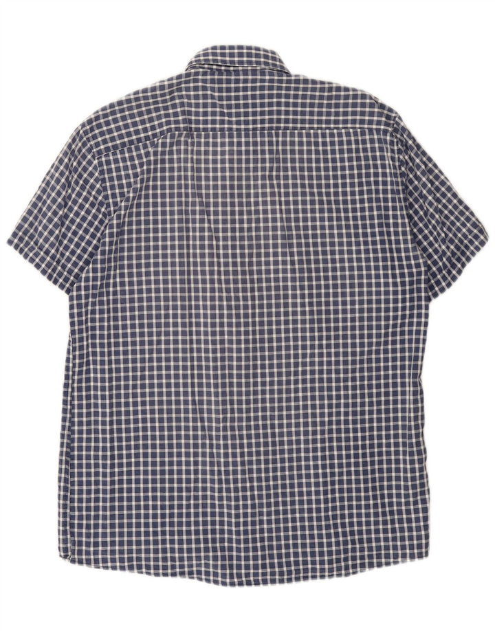 Polo Assn. degli Stati Uniti Camicia da uomo a maniche corte regolare grande a quadretti blu navy