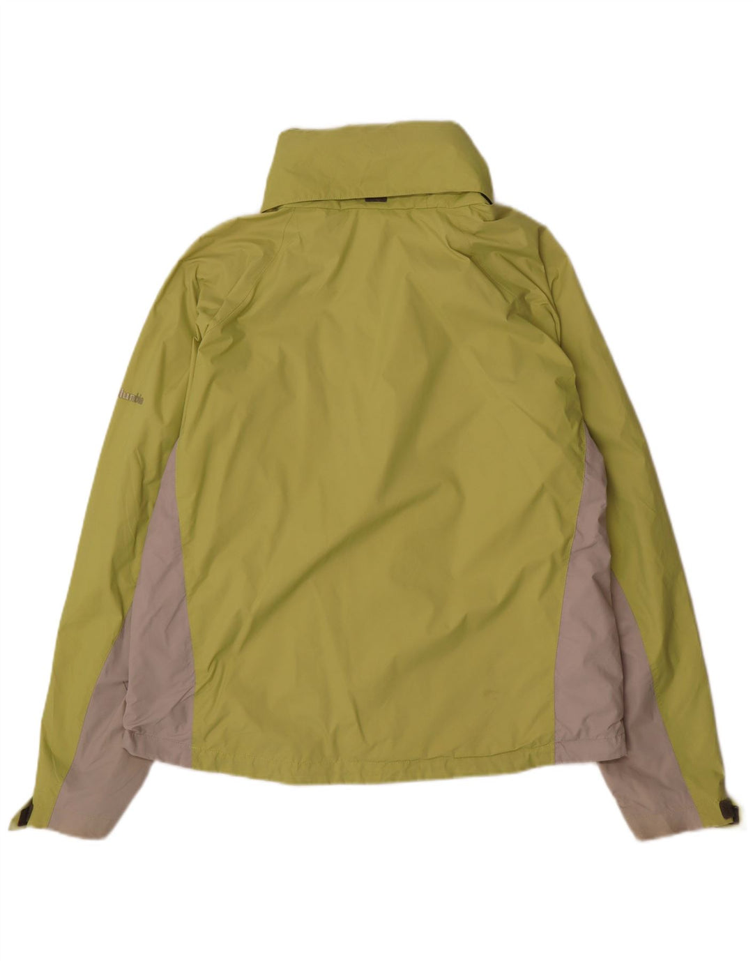 Giacca antipioggia Columbia Omni-Tech da donna UK 18 XL Nylon color block verde