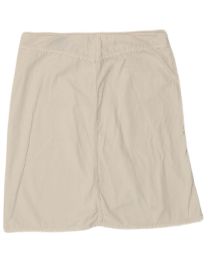 Gonna in denim da donna Diesel W31 cotone bianco medio