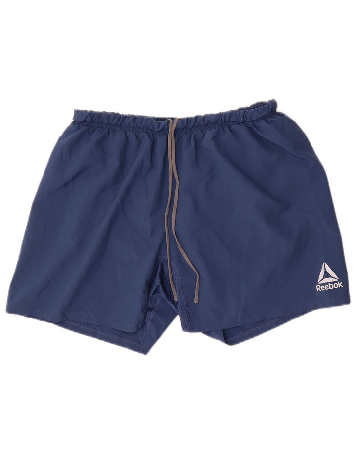 Pantaloncini sportivi Reebok Speedwick da uomo medio blu navy