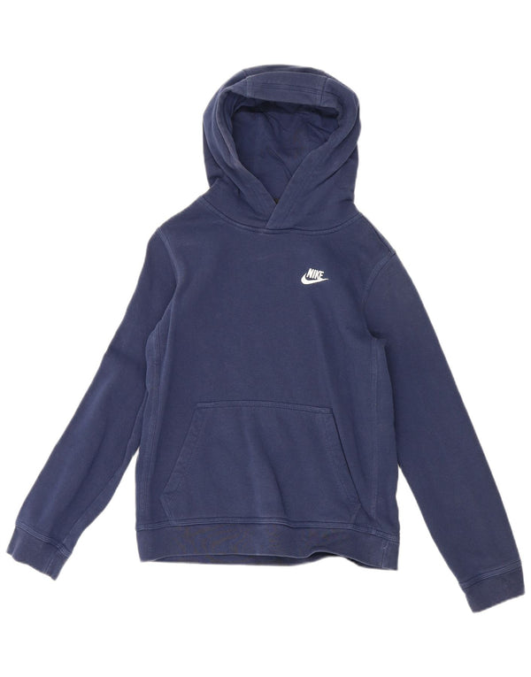Felpa con cappuccio Nike da ragazzo, 12-13 anni, grande, in cotone blu navy