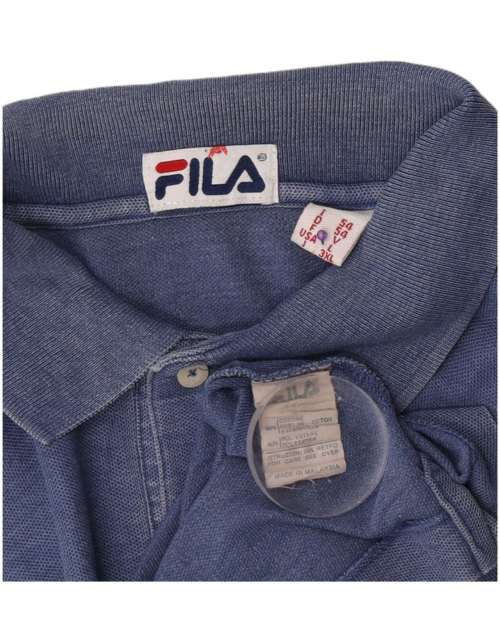 Polo Uomo Fila IT 54 XL Blu Navy Cotone