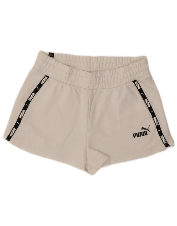 Pantaloncini sportivi grafici da donna Puma UK 10 piccoli bianchi