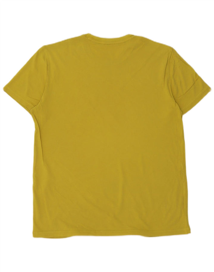 T-shirt grafica da uomo slim fit Armani Top in cotone giallo medio