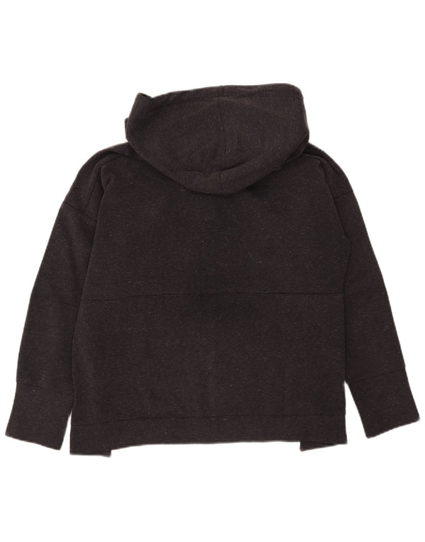 Adidas Boys Zip Hoodie Sweater 13-14 Years Navy Blue Flecked