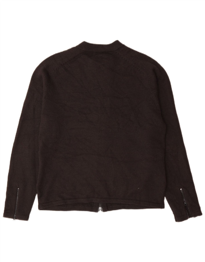 Maglione cardigan da uomo Reiss grande acrilico grigio