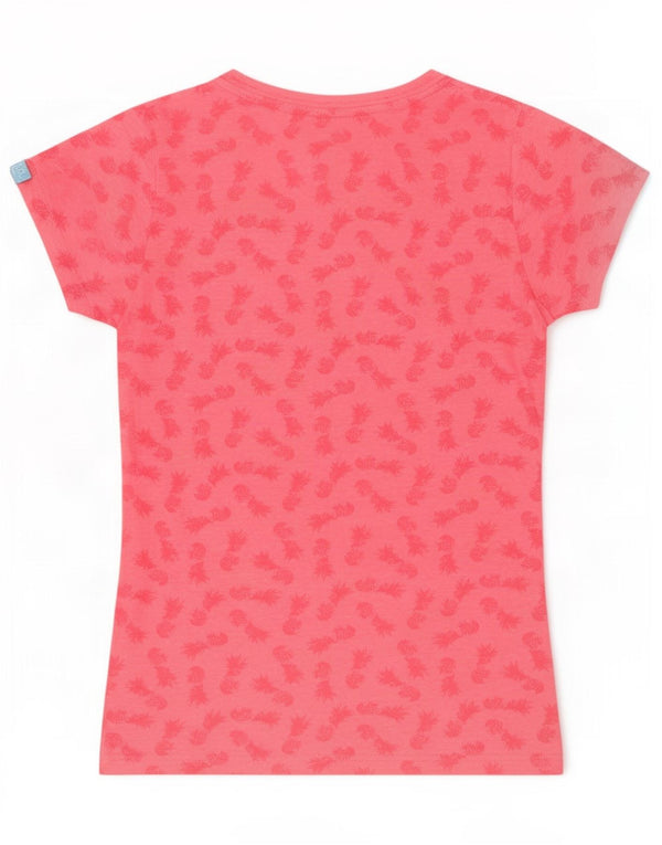 T-shirt grafica da donna Superdry Top UK 10 Small in cotone rosa