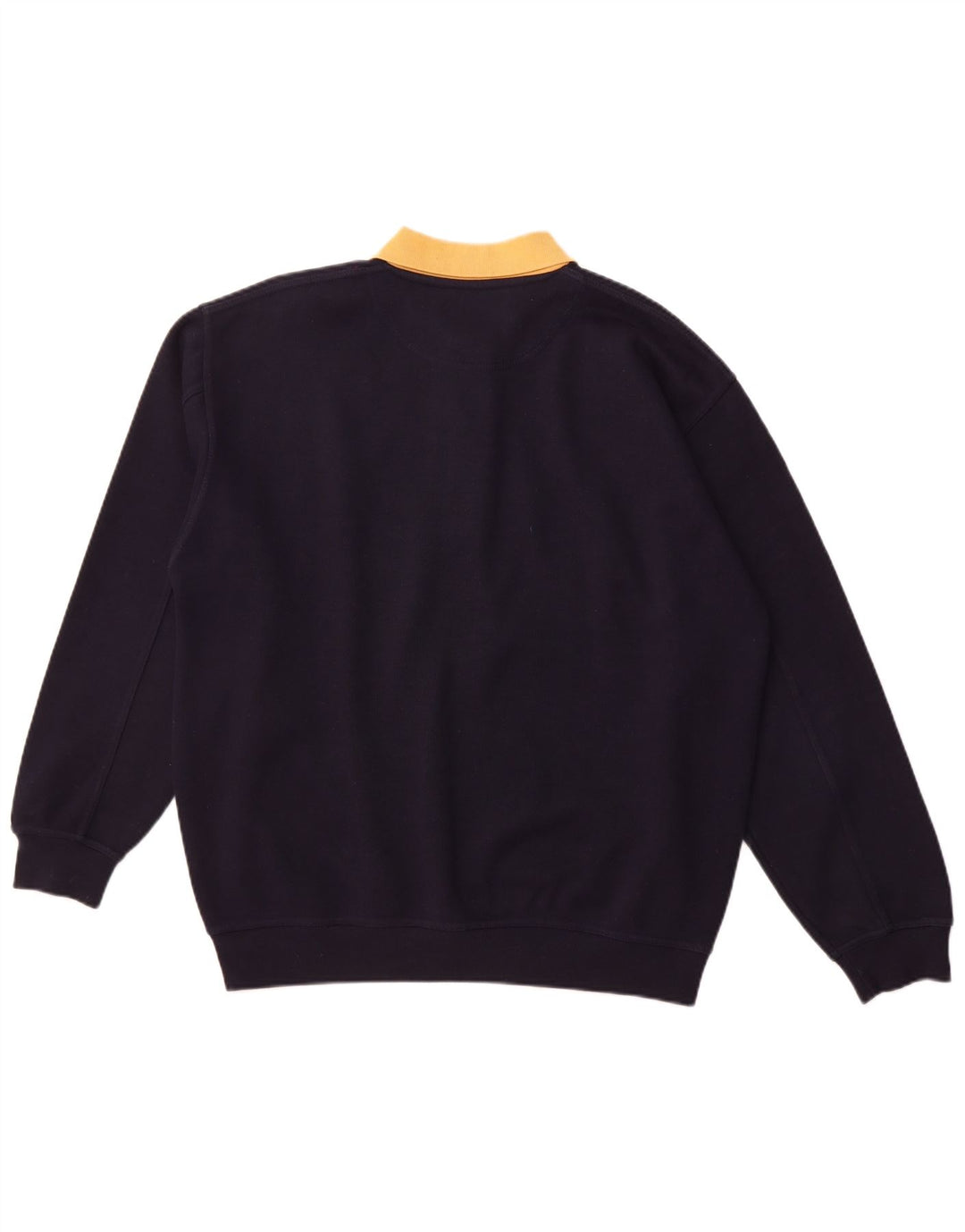 MCFORSUM Felpa da uomo con collo alto Maglione grande poliestere blu navy