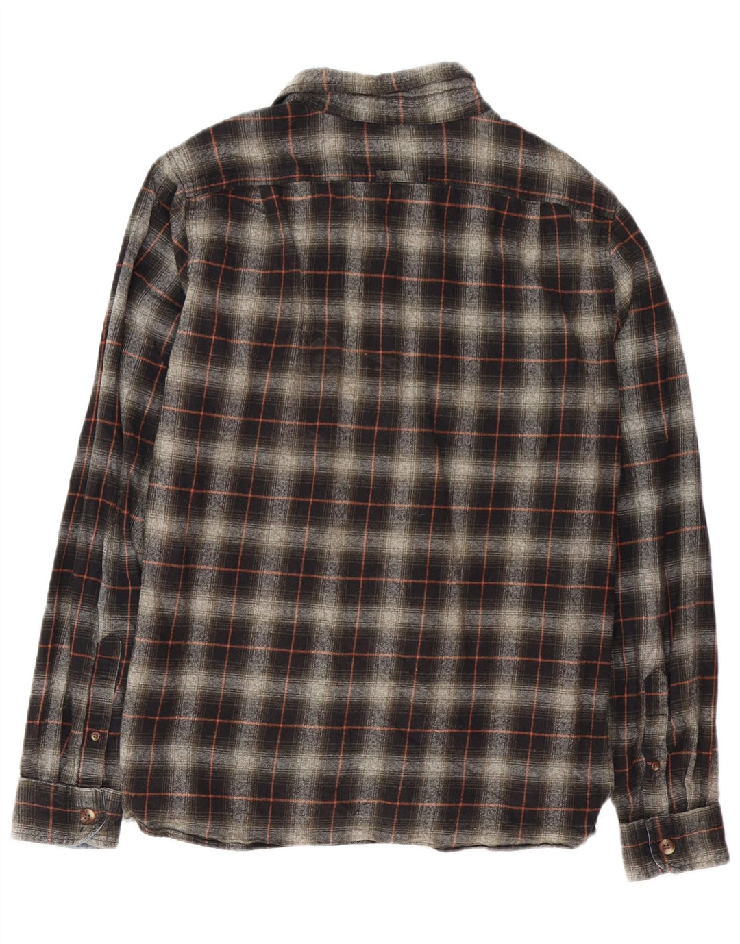 Camicia da uomo in flanella dalla vestibilità classica SUPERDRY, cotone a quadri neri grandi