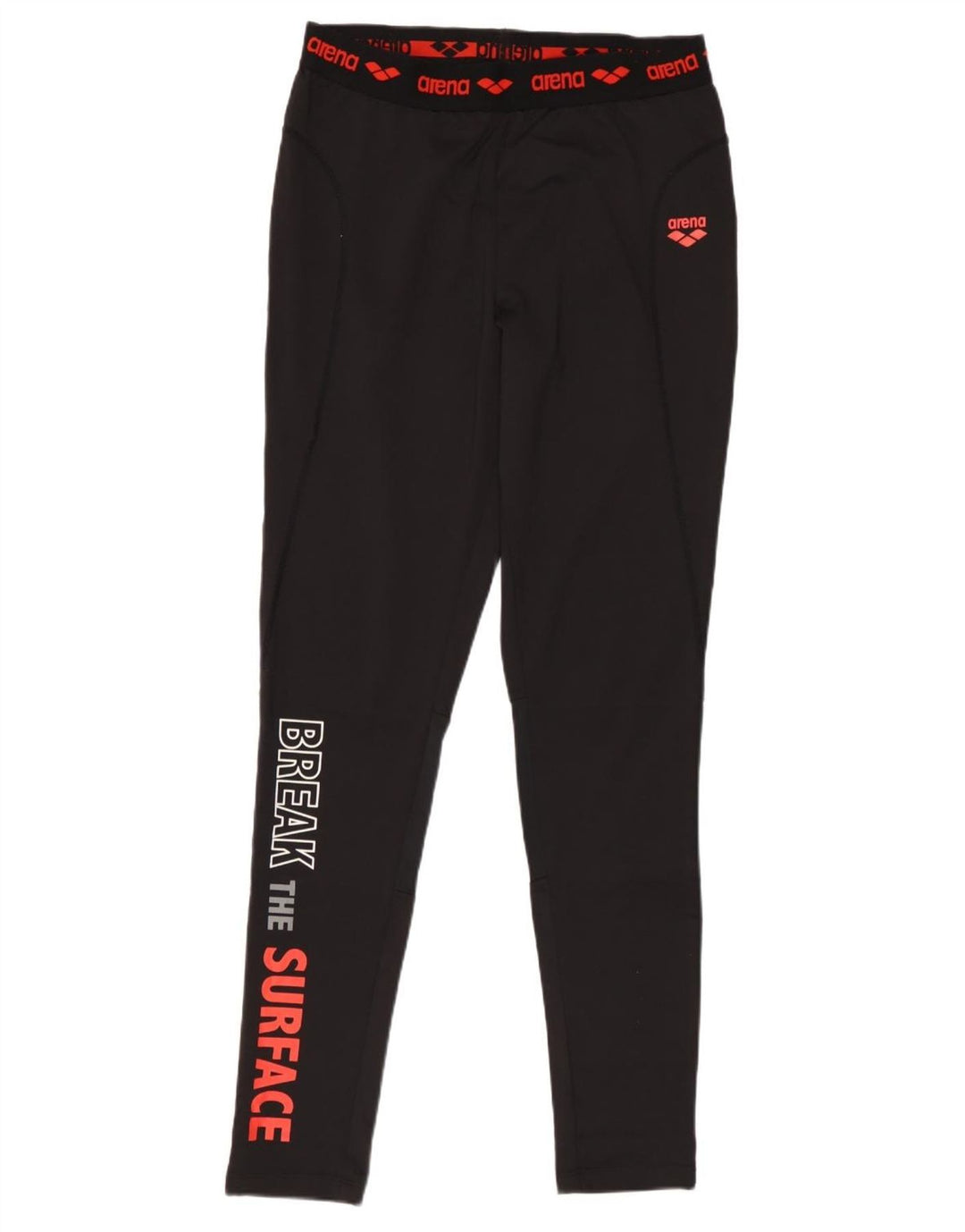Leggings grafici da donna Arena UK 12 poliestere nero medio